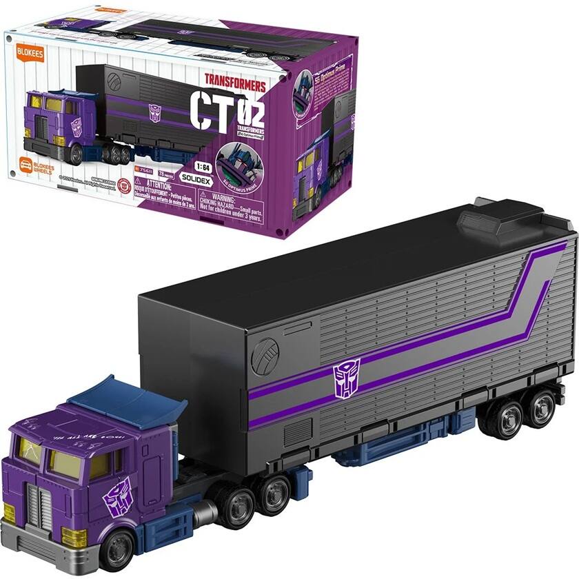 BLOKEES WHEELS BLOKEES  
TRANSFORMERS CT02  
TRANSFORMERS Butternating 756H 1:84  
ATTENTION: SOLIDEX D'ÉTOUFFEMENT PRINCE Pettres pices  
WARNING: anc. CHOKING HAZARD - Small parts. Not for children under 3 years.