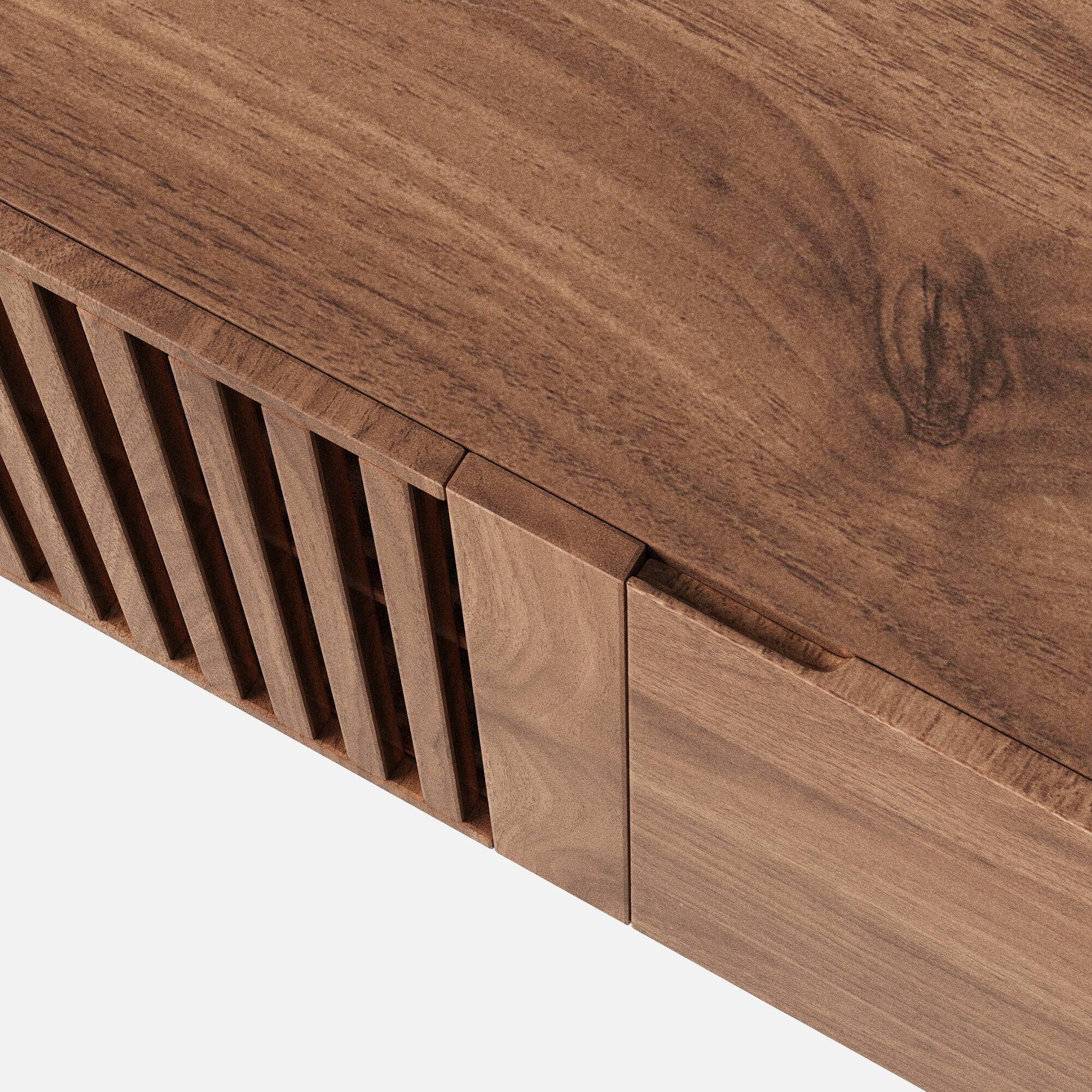 Alt View 4. luck idea - 70.87" TV Stand,tv console Suitable for TVs up to 70 inches. - Walnut color.