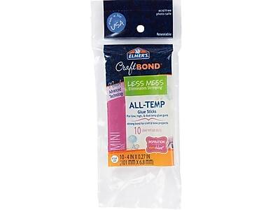 Elmer's - CraftBond Removable Glue Sticks, 128 oz., 10/Pack (E6054) - Clear