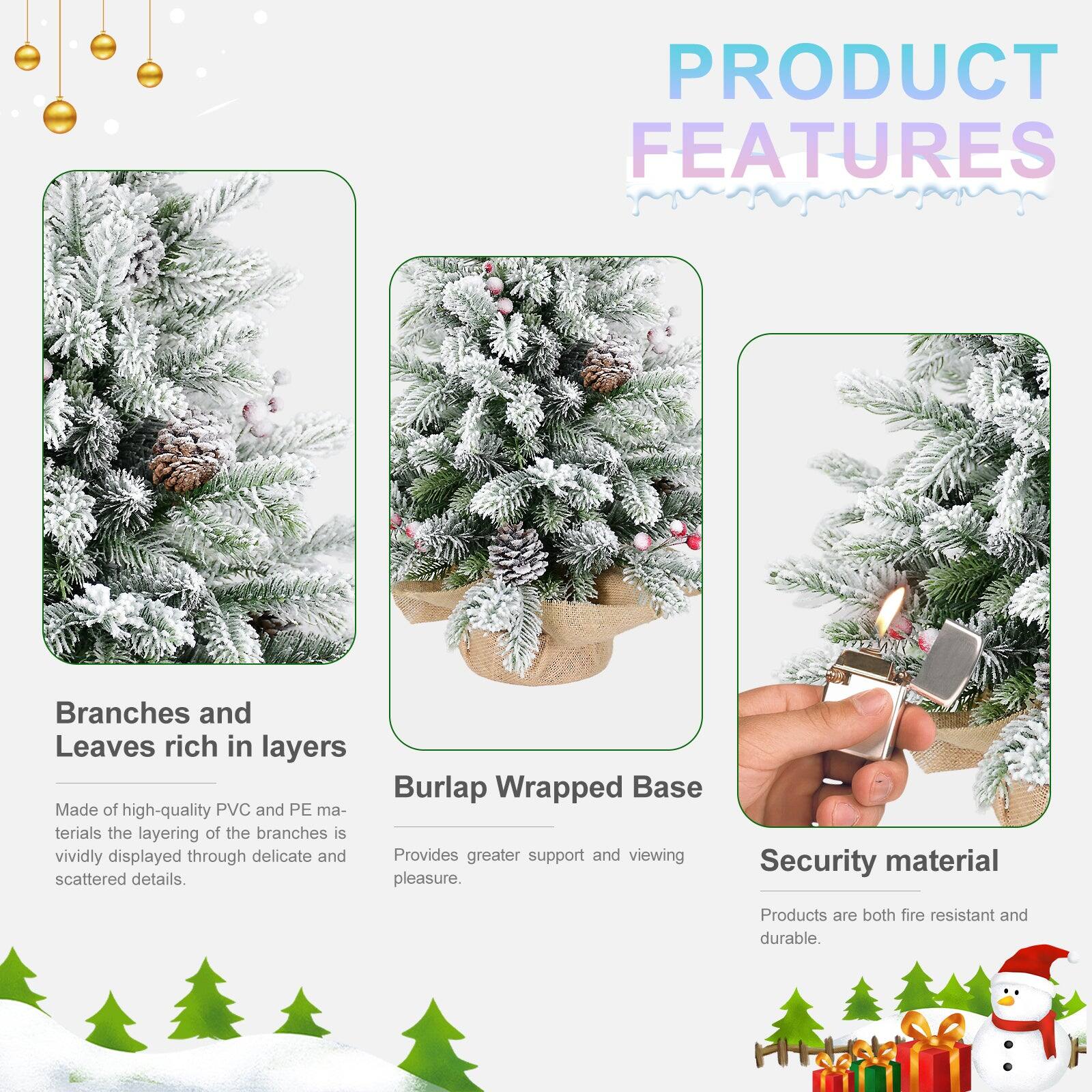 **PRODUCT FEATURES**

- **Branches and Leaves rich in layers**  
  Made of high-quality PVC and PE materials, the layering of the branches is vividly displayed through delicate and scattered details.

- **Burlap Wrapped Base**  
  Provides greater support and viewing pleasure.

- **Security material**  
  Products are both fire resistant and durable.