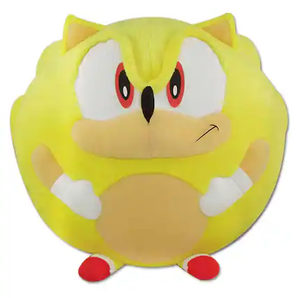 Front. Great Eastern - Sonic the Hedgehog 8 Inch Ball Plush | Super Sonic - Yellow.