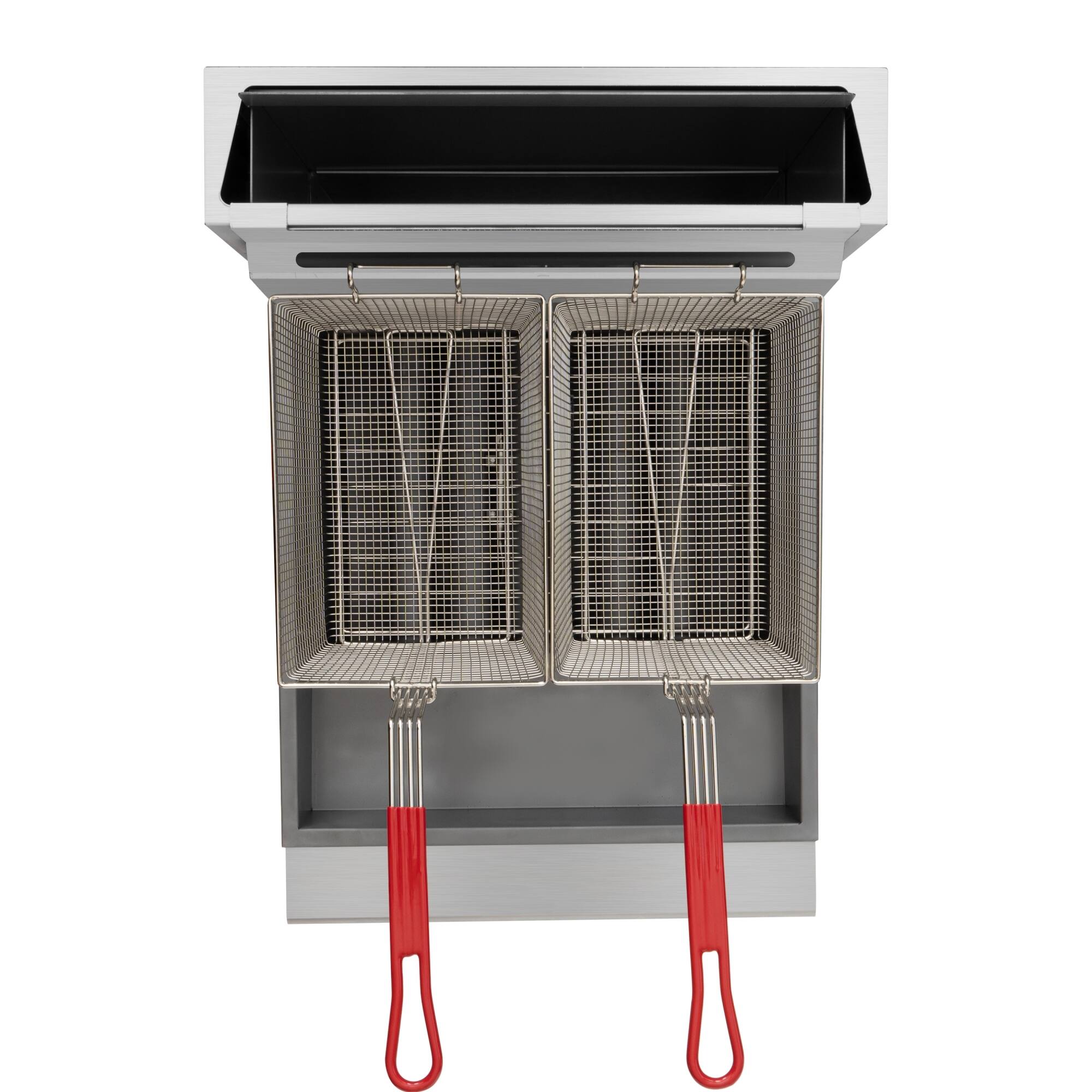 Alt View 3. Koolmore - 75 lb. Floor Standing Natural Gas Commercial Fryer with 150,000 BTU in Stainless-Steel, ETL Listed (KM-FDF75-NG) - Silver.