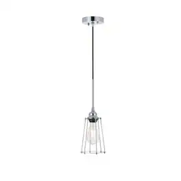 Living District - Auspice 1 Light Pendant - Chrome