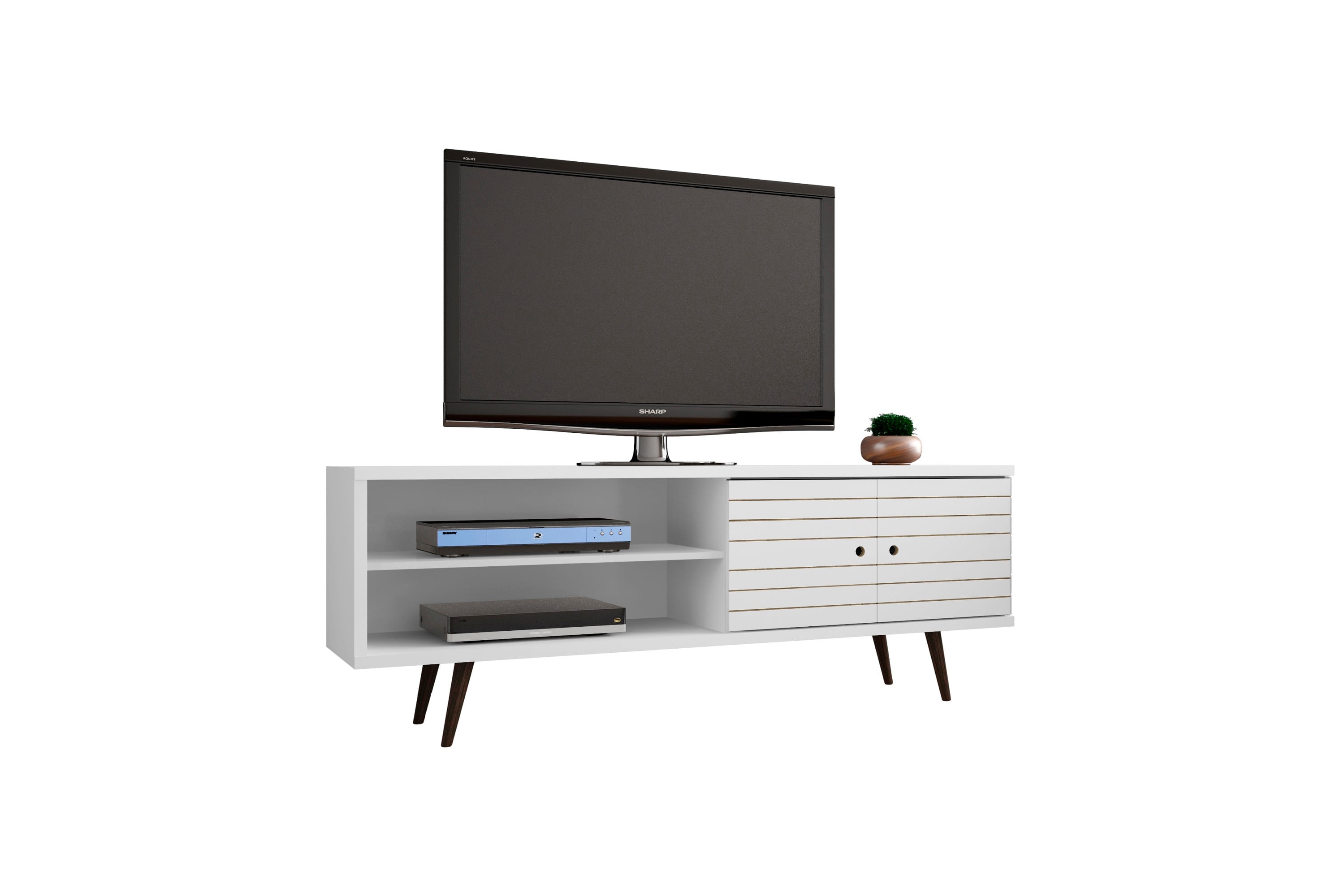 TinyHomie - 63in TV Stand - White