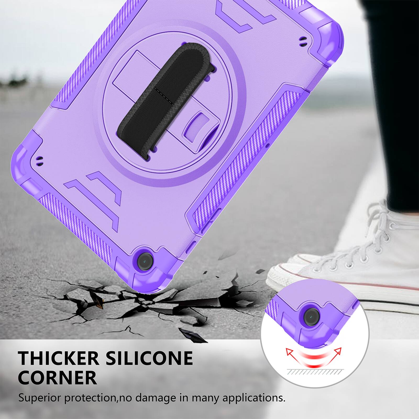 THICKER SILICONE CORNER  
Superior protection, no damage in many applications.