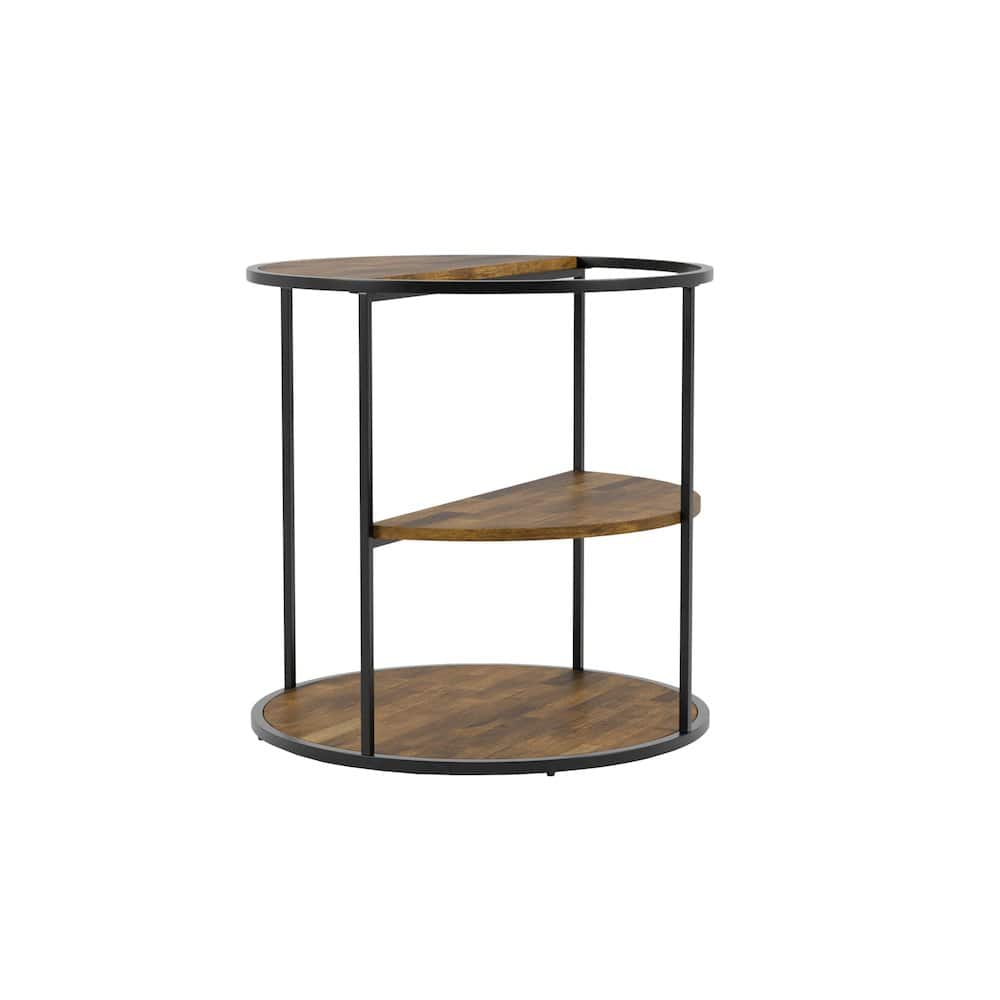 Furniture of America - Marquesa Contemporary Wood Round End Table - Black