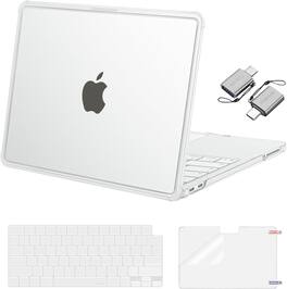 mosiso - Hard Shell Case for MacBook Neo 13 inch A3404 2026, 4 in 1 Kit Color-Matched Slimness Cover with Reinforced Corners - Matte Clear