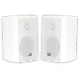 Acoustic Audio by Goldwood - AA351W 2 Way High Performance Indoor Outdoor with Powerful Bass (1 Pair - White