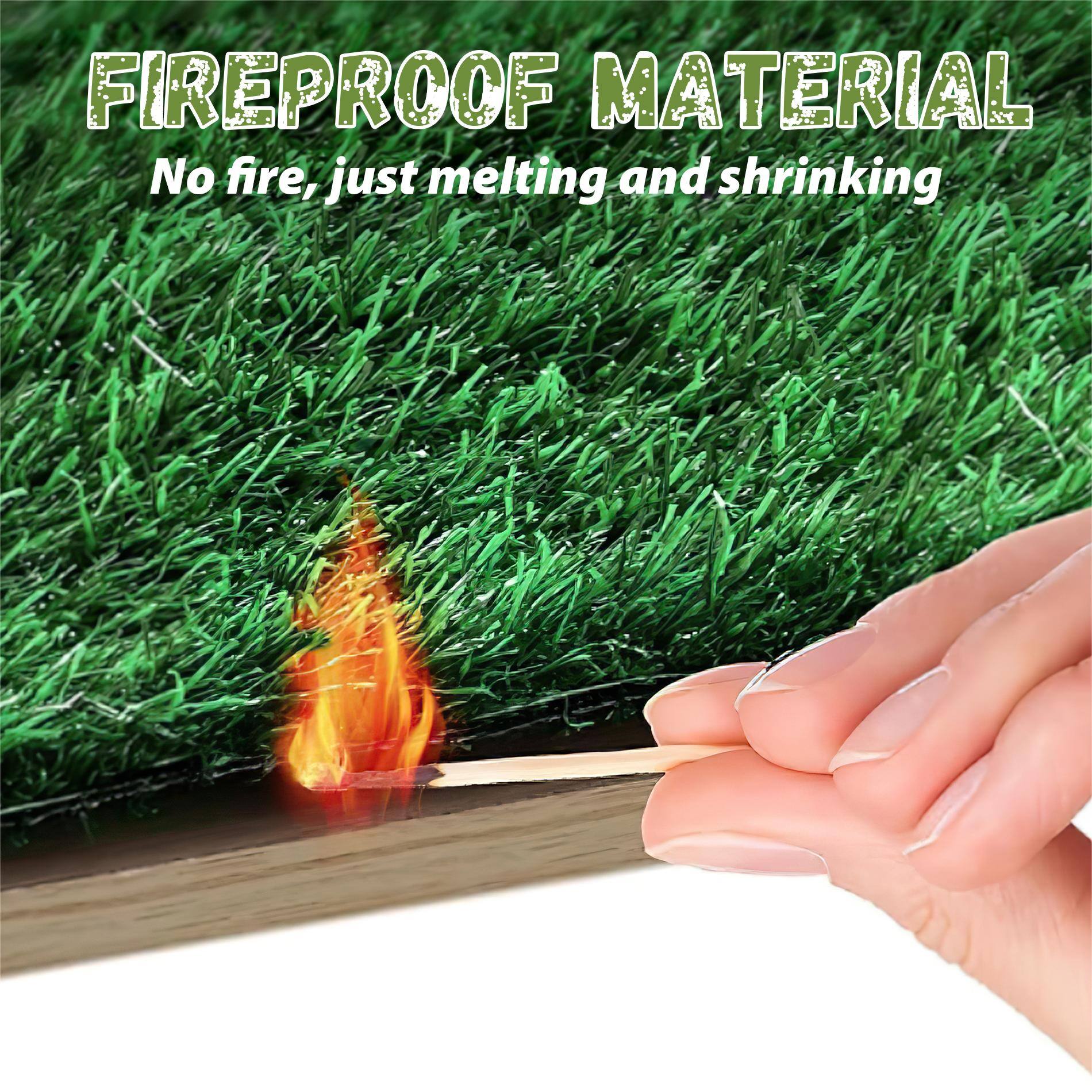 FIREPROOF MATERIAL  
No fire, just melting and shrinking
