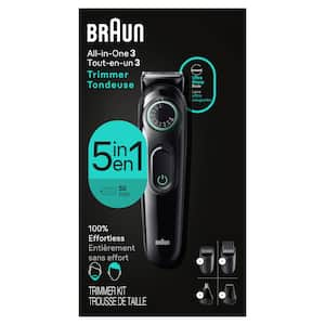 Braun - Series 3 3450 All-In-One Style Kit, 5-in-1 Grooming Kit with Beard Trimmer & More - Black