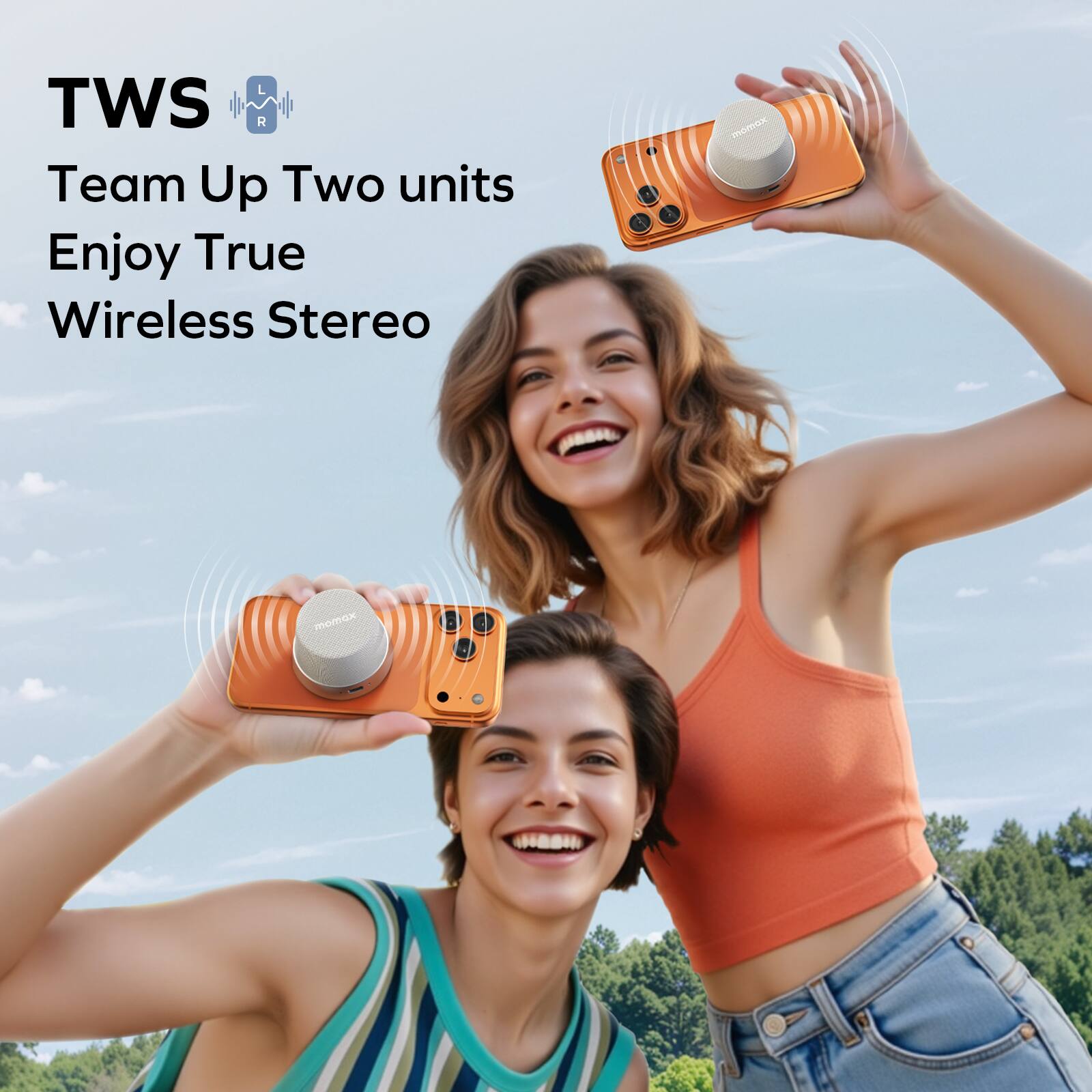 TWS  
Team Up Two units  
Enjoy True Wireless Stereo
