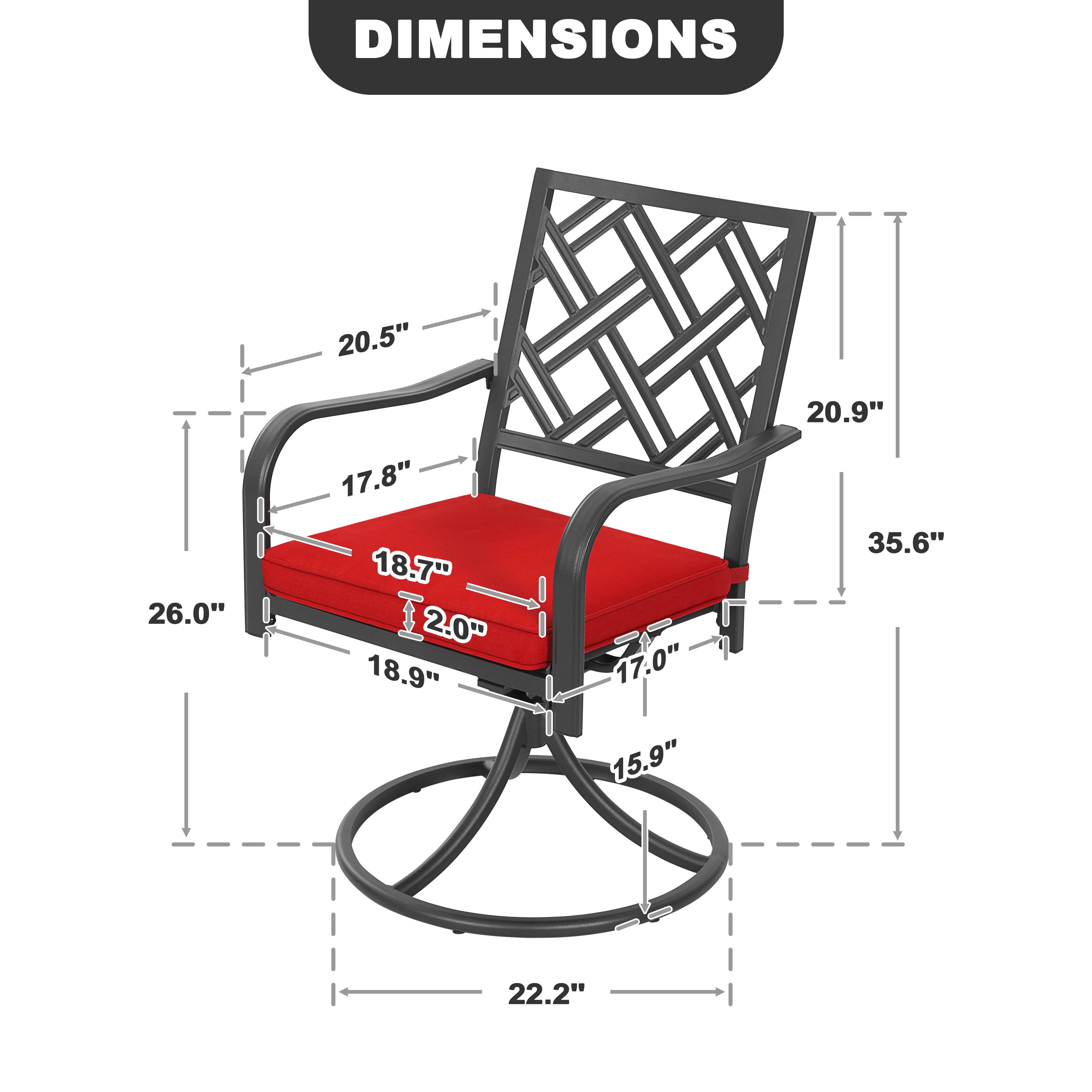 DIMENSIONS  
20.5" 20.9" 26.0" 17.8" 18.7" 2.0" 18.9" 17.0" 15.9" 35.6" 22.2"