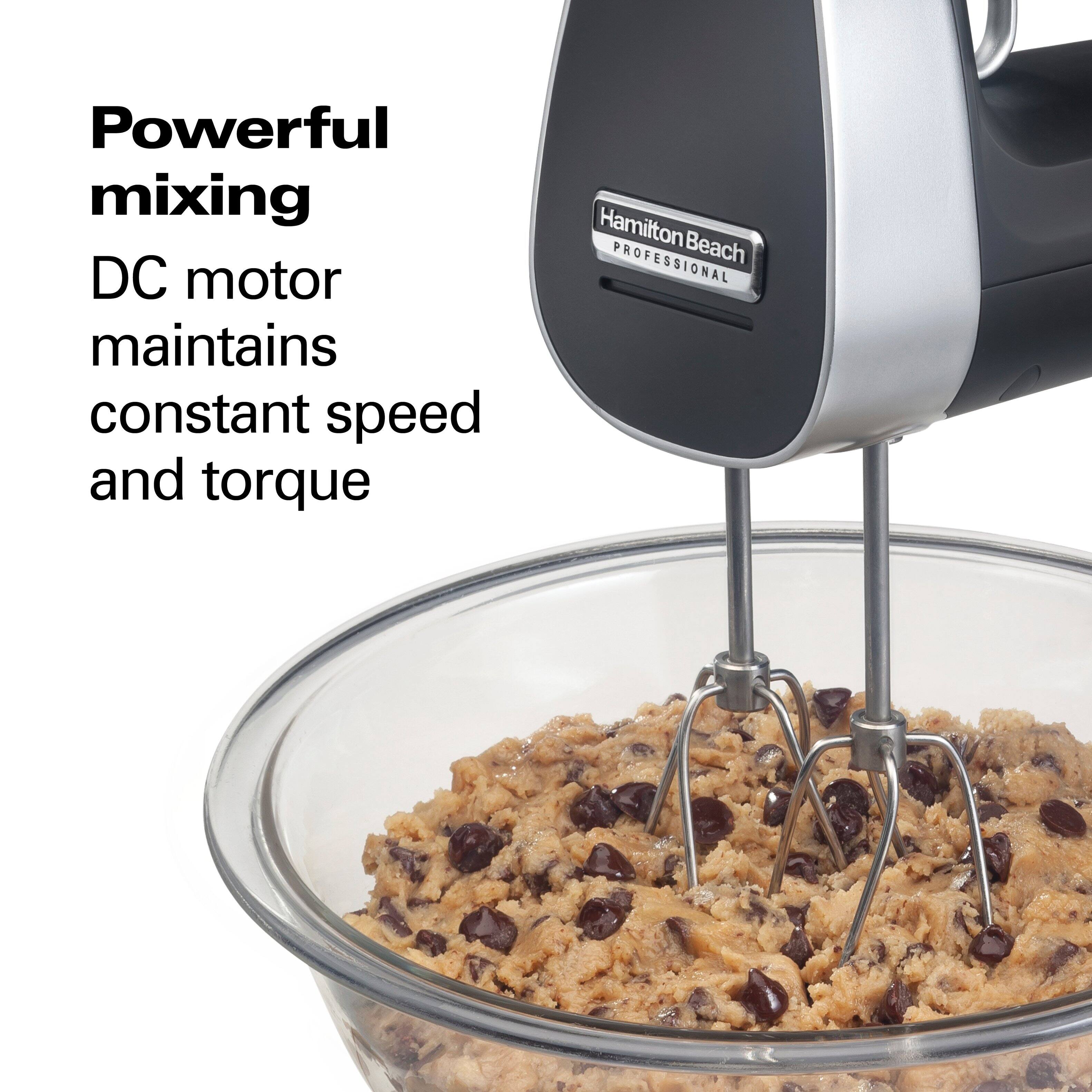 Powerful mixing  
DC motor maintains constant speed and torque  
Hamilton Beach PROFESSIONAL