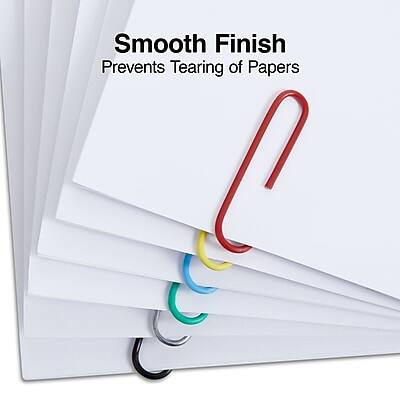 Smooth Finish  
Prevents Tearing of Papers