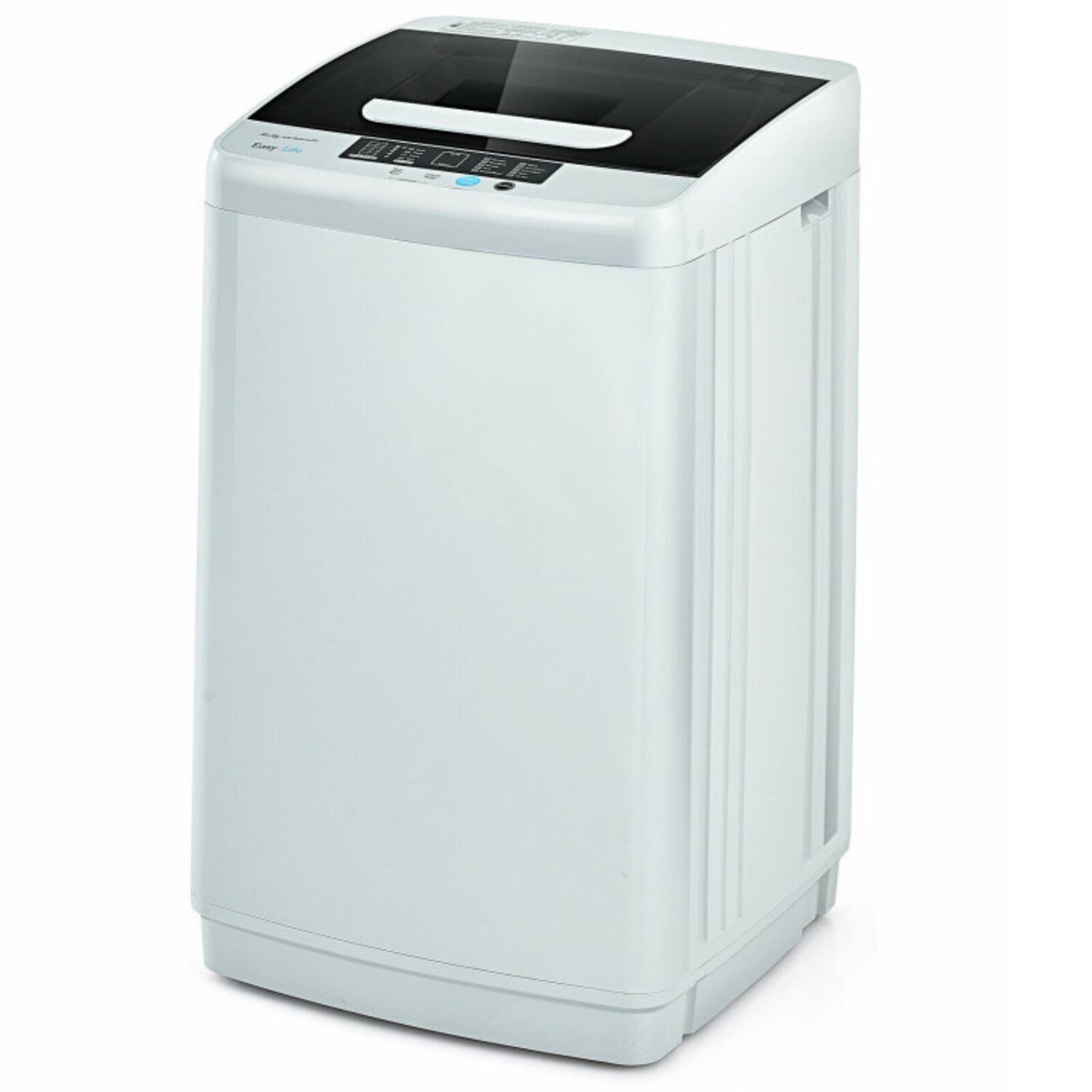 Alt View 7. LUCKY ONE - Compact Freestanding Portable Full-Automatic Washer with Drain Pump 8.8 lbs - Grey.