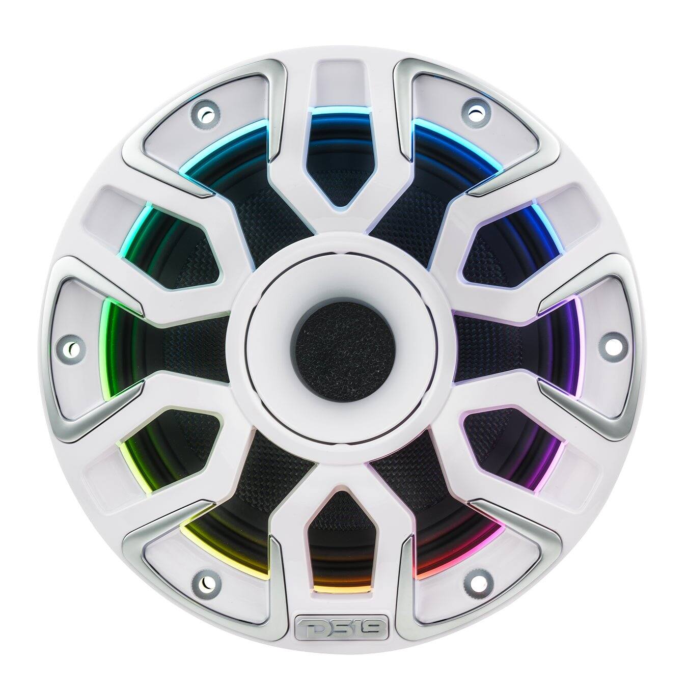 Alt View 2. DS18 Audio - 6.5" Hybrid Coaxial Speaker With Kevlar Cone, Compression Driver and Neodymium Magnet | 200W RMS 4-Ohm - White.