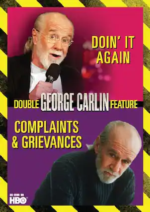 Front. George Carlin - George Carlin Double Feature: Doin’ It Again / Complaints & Grievances - DVD.
