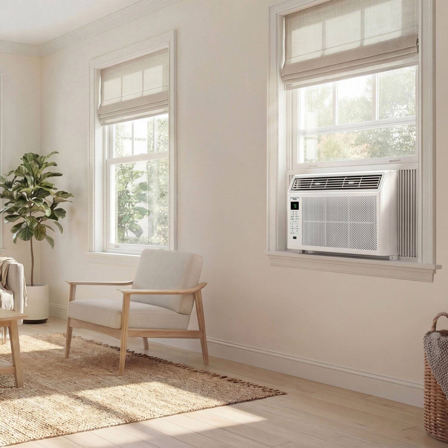 Alt View 9. TCL - 250 Sq. Ft. 6,000 BTU Window Air Conditioner - White.