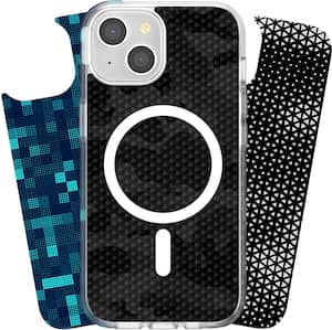 Looks iPhone 15 Swappable Graphic Case Inserts (3 per pack) - compatible with PopSockets PopCase only - Geo Collection