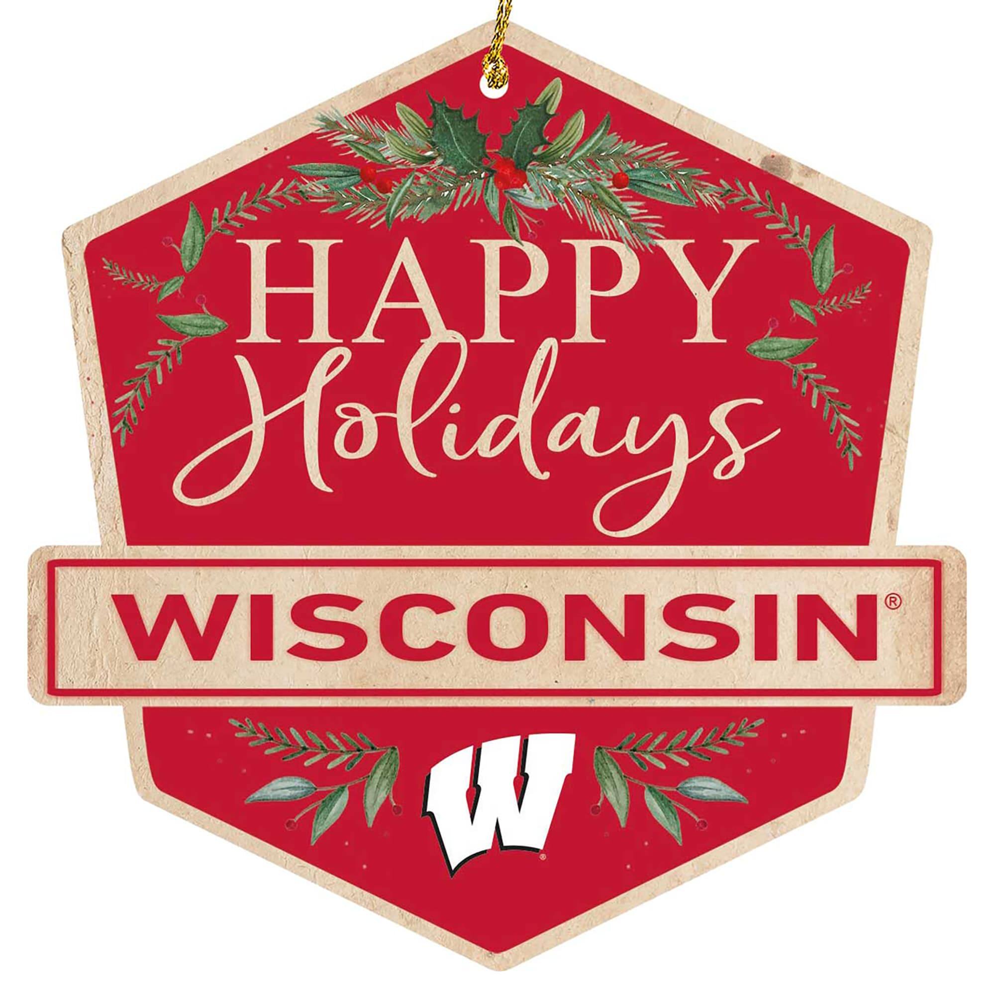 HAPPY Holidays  
WISCONSIN  
W