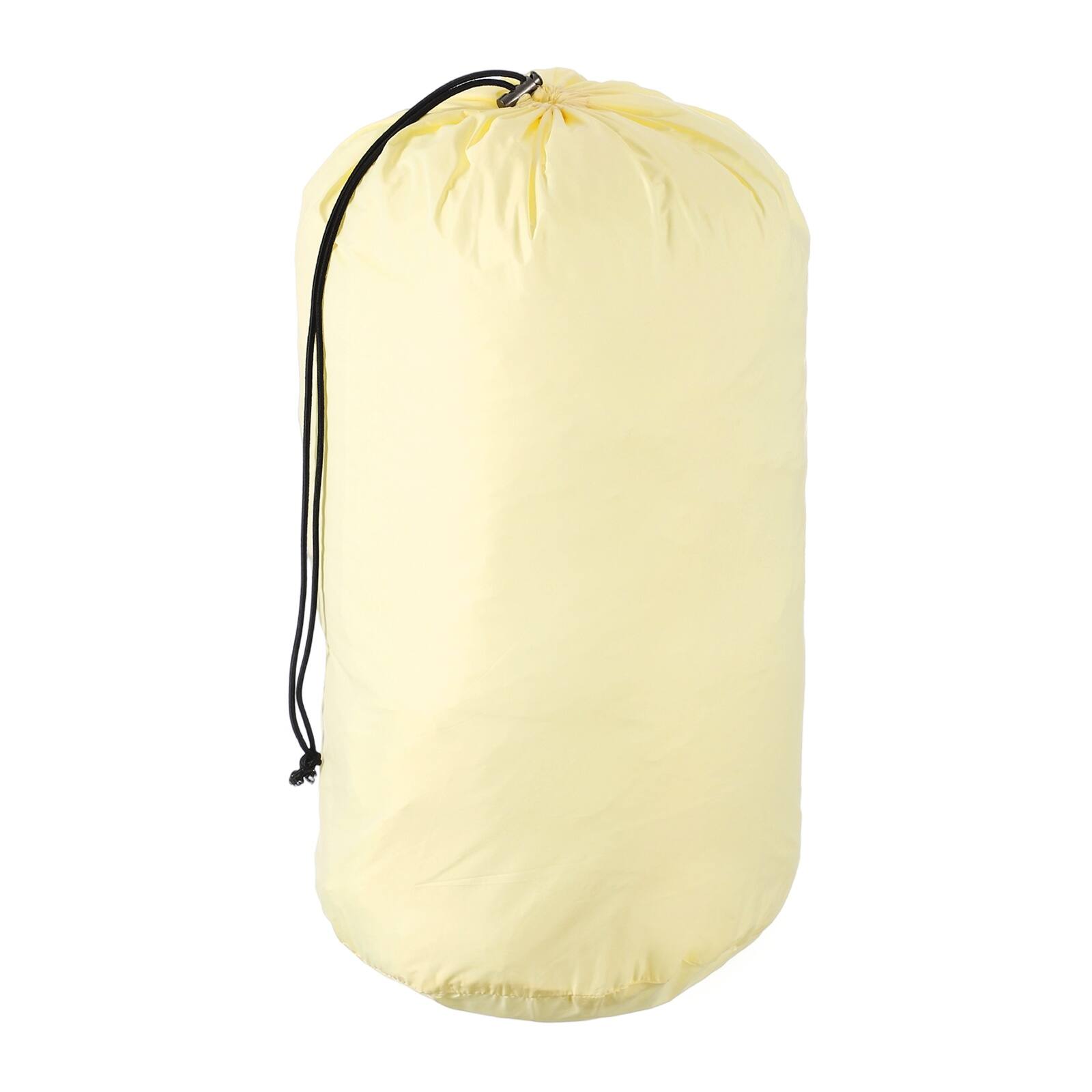 Front. Unique Bargains - Stuff Sack, Sleeping Bag Storage Sack, Waterproof Outdoor Storage, Ultralight Portable Drawstring, 8x17In, for Camping - Beige.