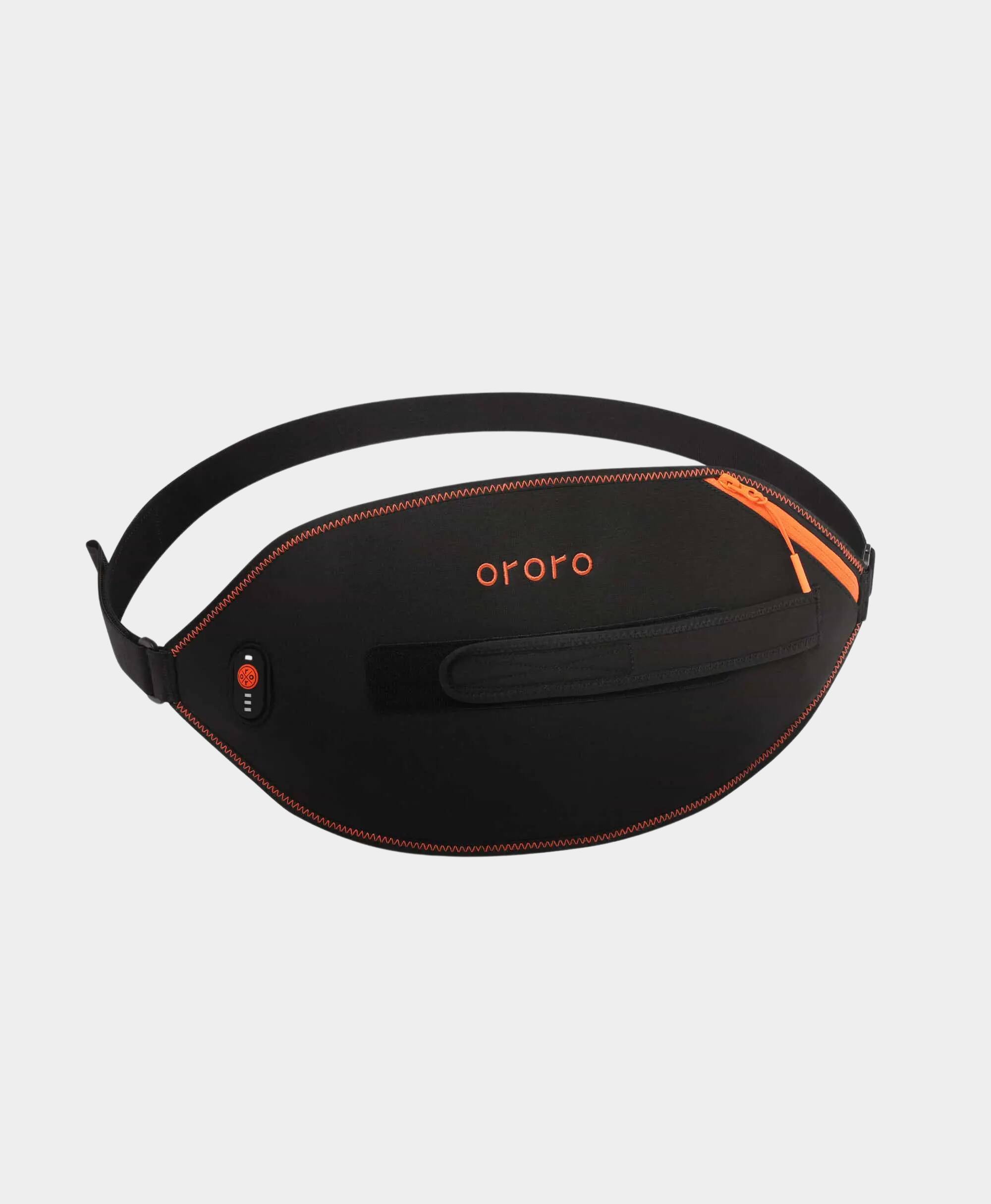 Angle. ororo - Evergard Heated Sling Belt - Black.