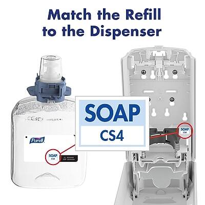Match the Refill to the Dispenser

SOAP CS4

Purell
SOAP
REFILL
FOR
CS4
DISPENSER