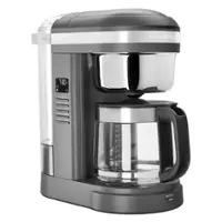 KitchenAid - KitchenAid® 12 Cup Drip Coffee Maker with Spiral Showerhead and Programmable Warming Plate - KCM1209 - Matte Charcoal Gray - Front_Zoom