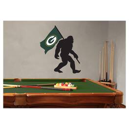 Fan Creations - Green Bay Packers Bigfoot Decal - Multicolor
