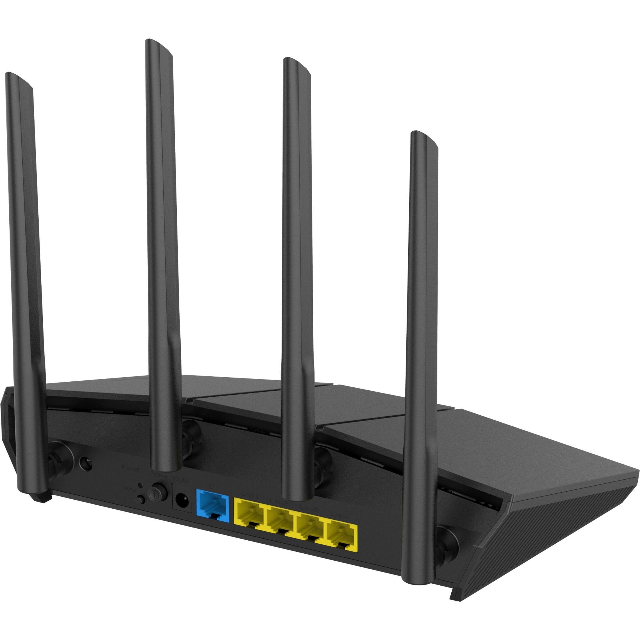 Alt View 13. ASUS - AX1800 Dual Band Wi-Fi 6 Router - Black.