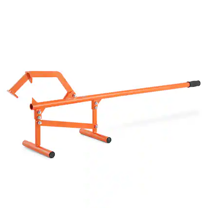 Front. VEVOR - Timberjack, 46.5 in, Heavy Duty Steel Log Lifter, Log Roller with Adjustable Cant Hook, Logging Tools Log Jack - Orange.