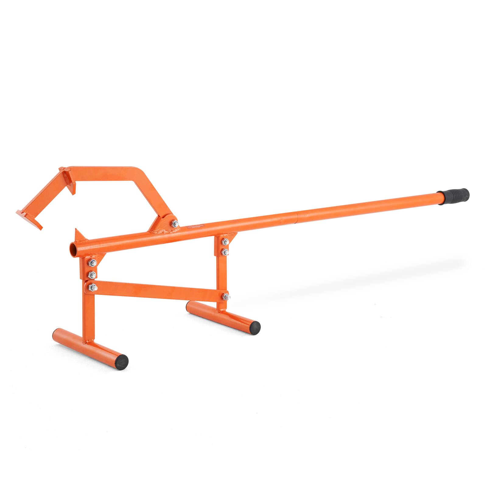 Front. VEVOR - Timberjack, 46.5 in, Heavy Duty Steel Log Lifter, Log Roller with Adjustable Cant Hook, Logging Tools Log Jack - Orange.