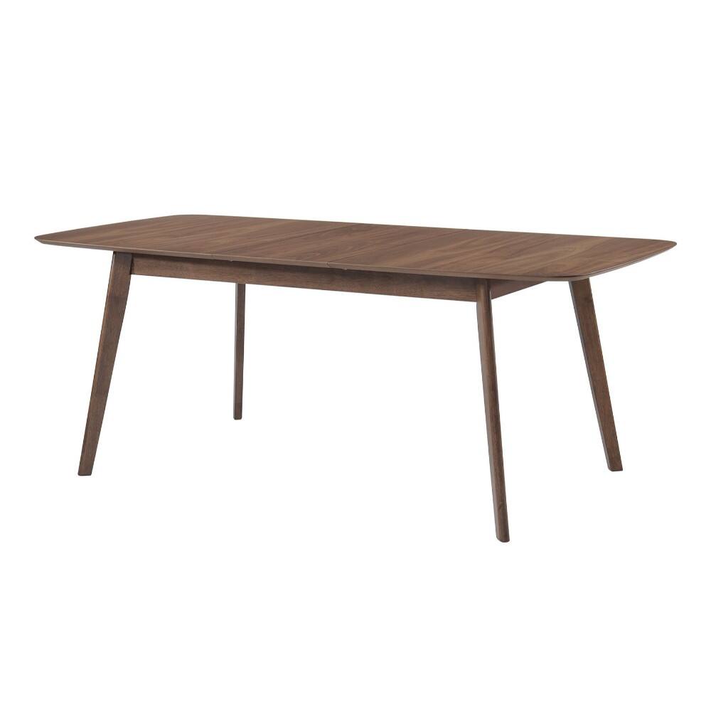 Alt View 4. Manhattan Lane - Rectanglular Wooden Dining Table With Round Corners - Brown.