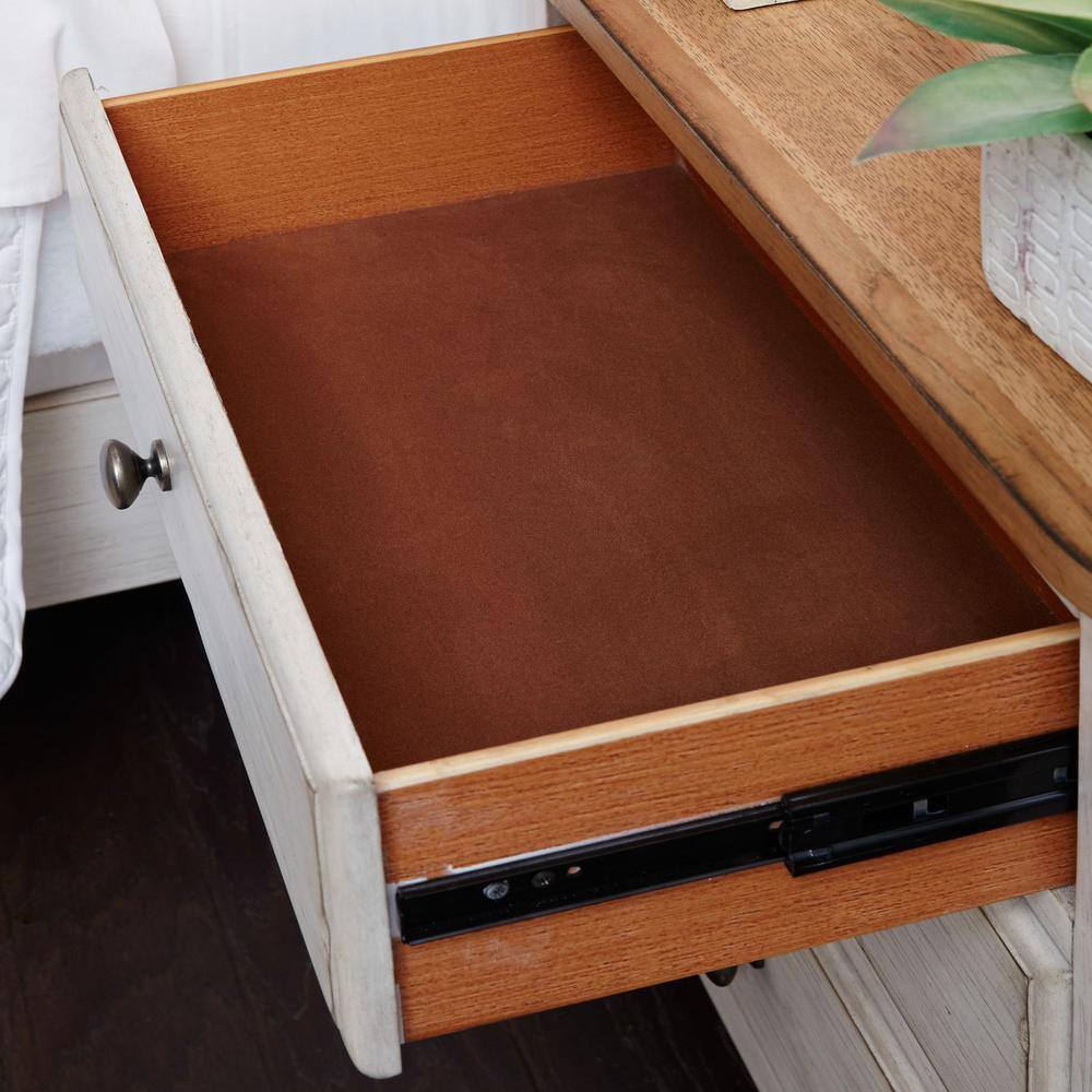 Alt View 4. Liberty Furniture Industries - 3 Drawer Night Stand w/ Charging Station - White.
