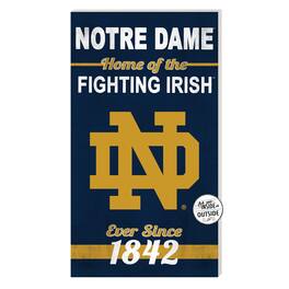 Jardine - Notre Dame Fighting Irish 11'' x 20'' Home Of The Sign - Navy