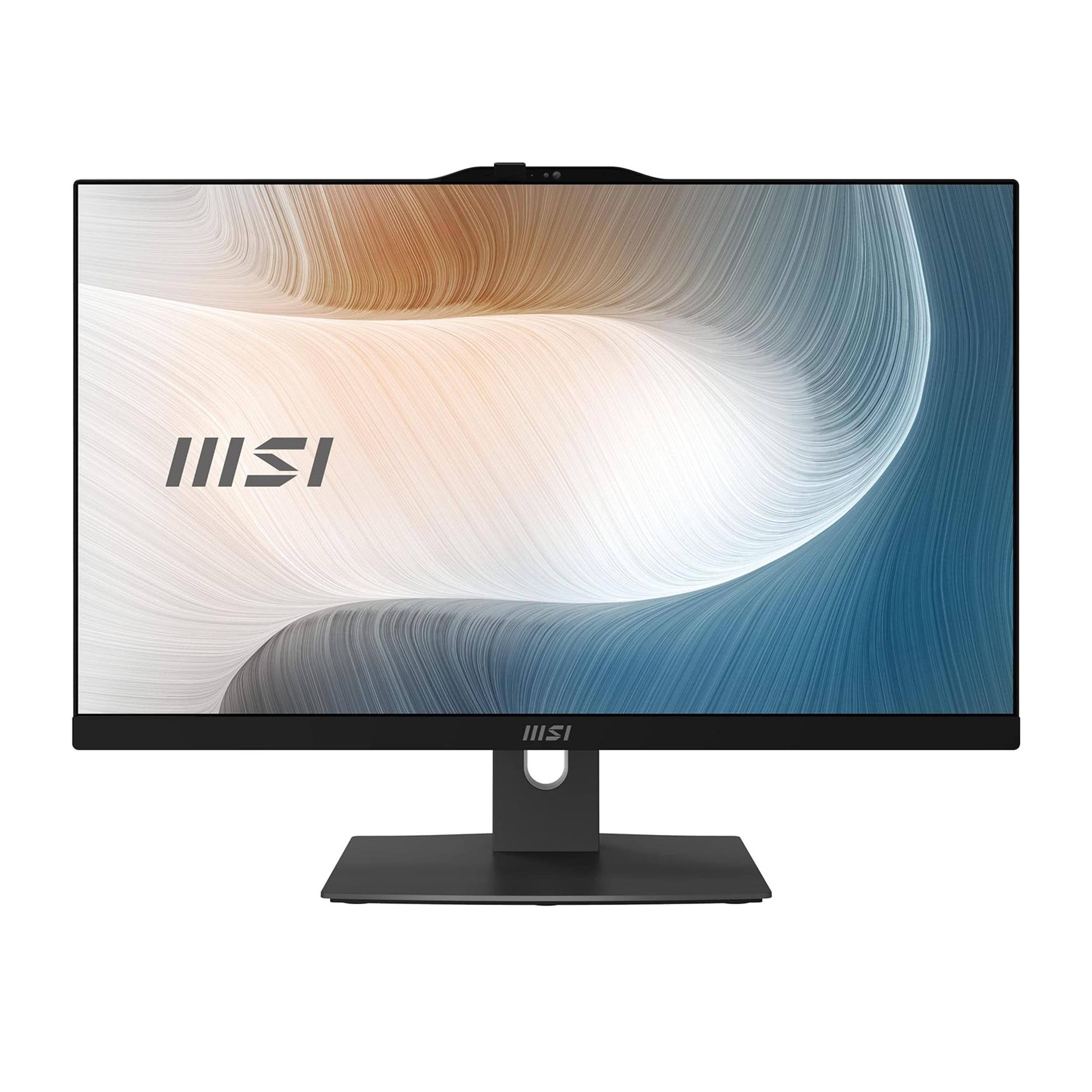 Alt View 1. MSI - MSI Modern 23.8" FHD Touch All-in-one Desktop,Intel 7 150U,32GB RAM,2TB SSD+2TB HDD,Wireless Keyboard&Mouse,Win11,Black - Black.