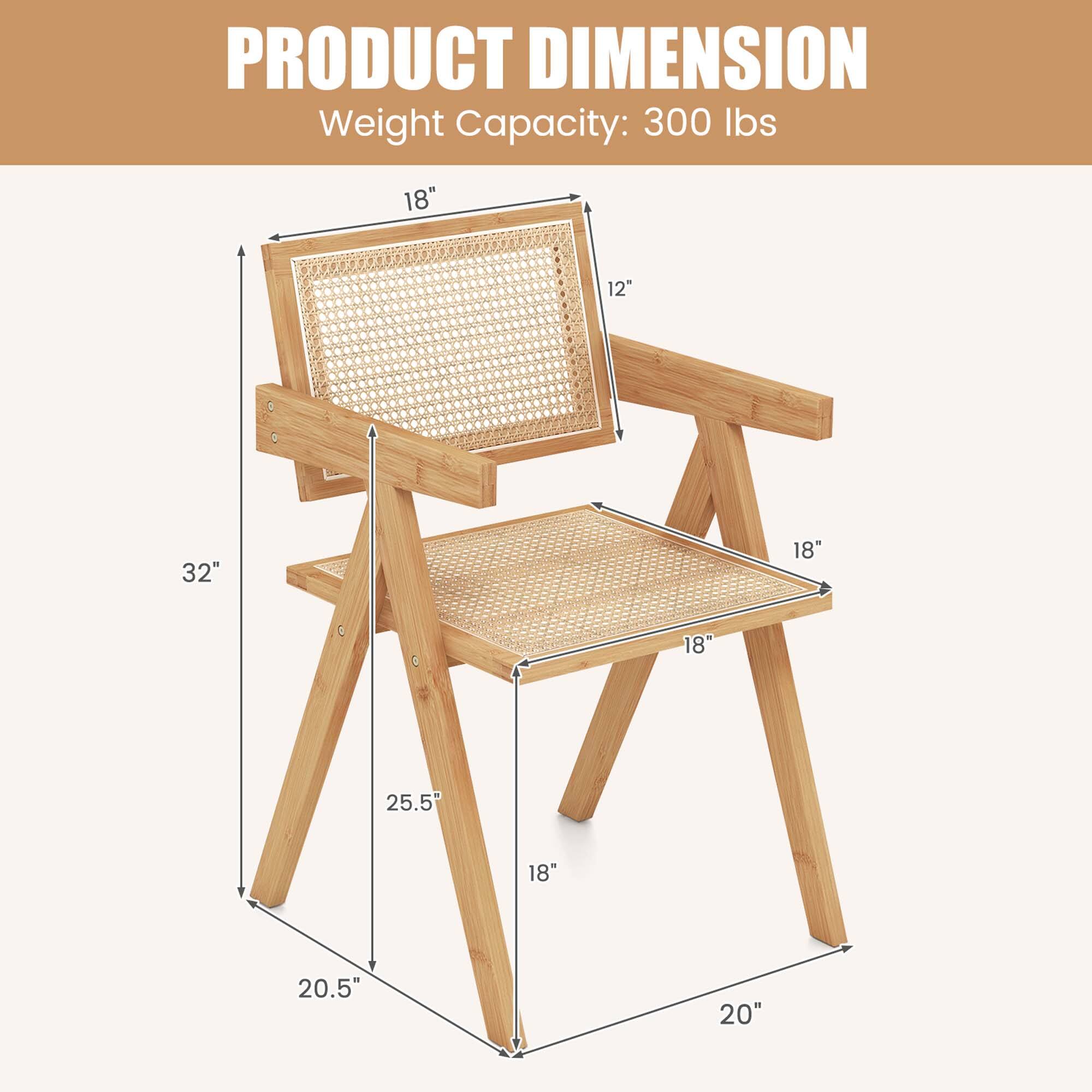 PRODUCT DIMENSION  
Weight Capacity: 300 lbs  

- Width: 32"  
- Depth: 20.5"  
- Height: 25.5"  
- Seat Height: 18"  
- Seat Depth: 18"  
- Seat Width: 18"  
- Back Height: 18"  
- Back Width: 12"