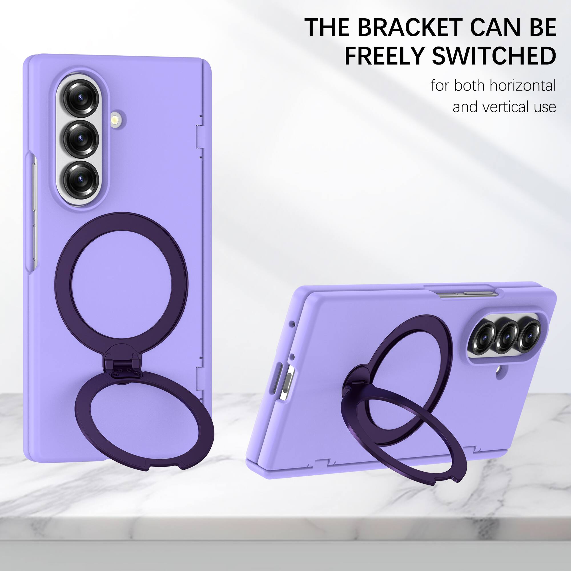 THE BRACKET CAN BE FREELY SWITCHED for both horizontal and vertical use