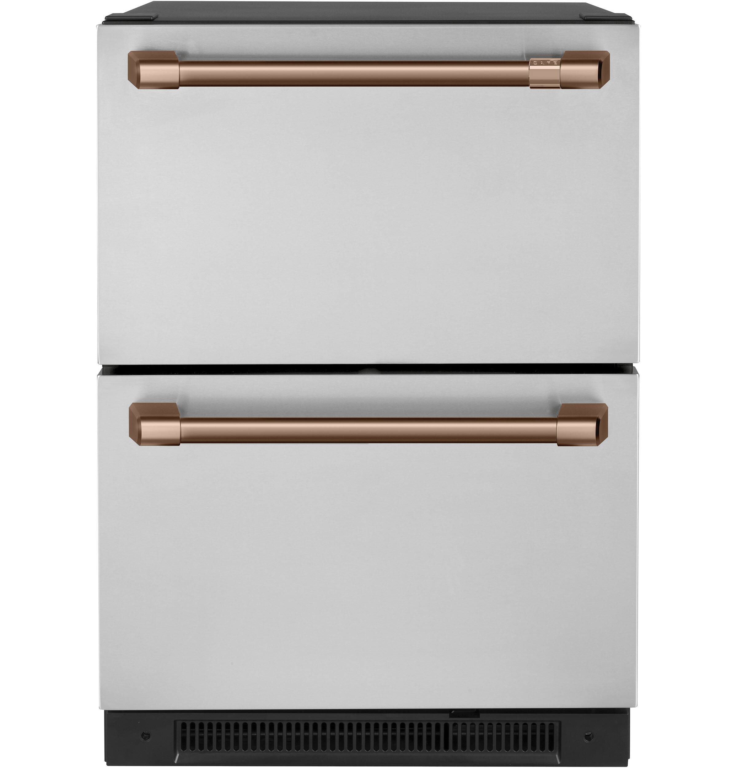 Alt View 24. Café - 5.7 Cu. Ft. Built-In Dual-Drawer Refrigerator - Stainless steel.