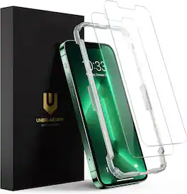 UNBREAKcable - 2-Pack Screen Protector Tempered Glass for iPhone 13 Pro Max/14 Plus - Clear