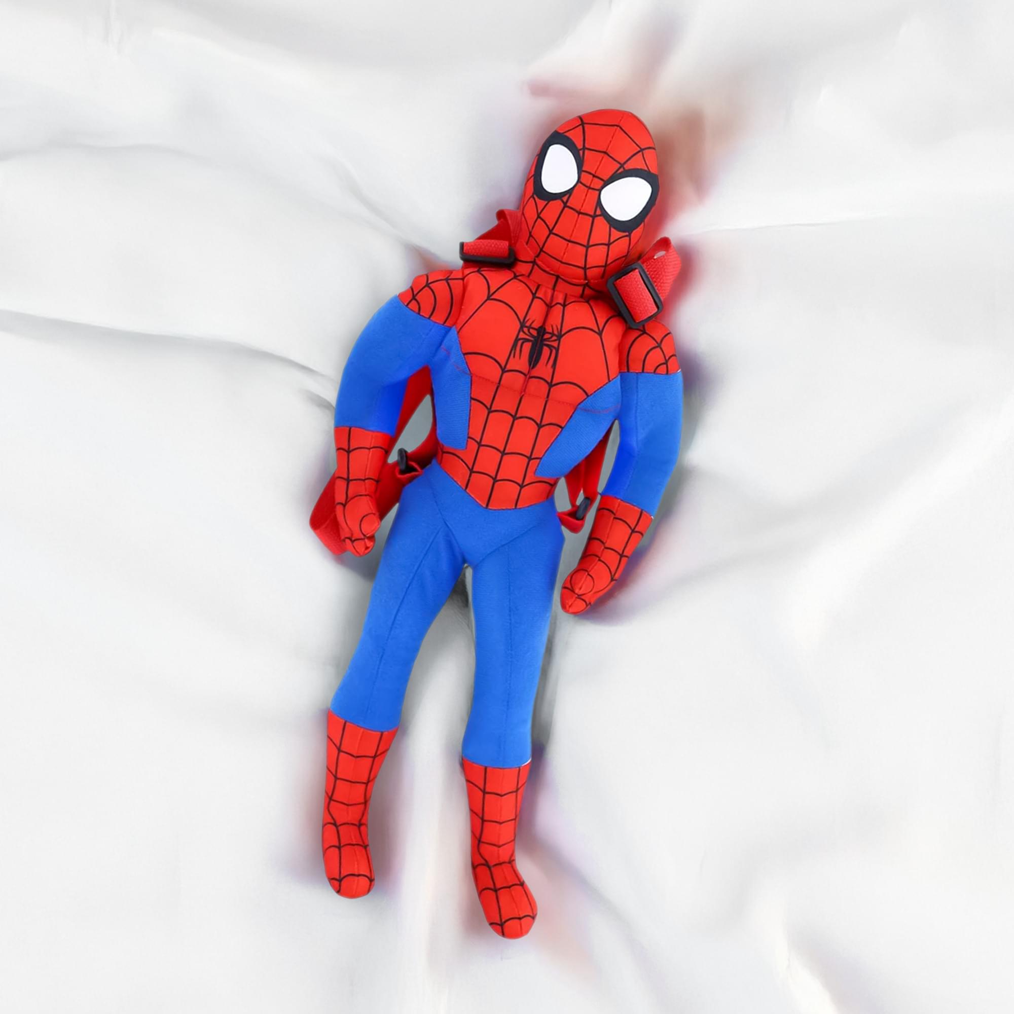 Alt View 2. Marvel - Marvel Spider-Man 17 Inch Plush Backpack - Red.