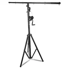Front. 5 CORE - 5Core DJ Light Stand Stage Lighting Truss System Hand Crank Heavy Duty Adjustable T bar Mount Tripod - Black.