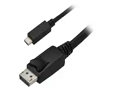 Front. StarTech.com - StarTech.com USB-C to DisplayPort Cable 1m 4K 60Hz Black.