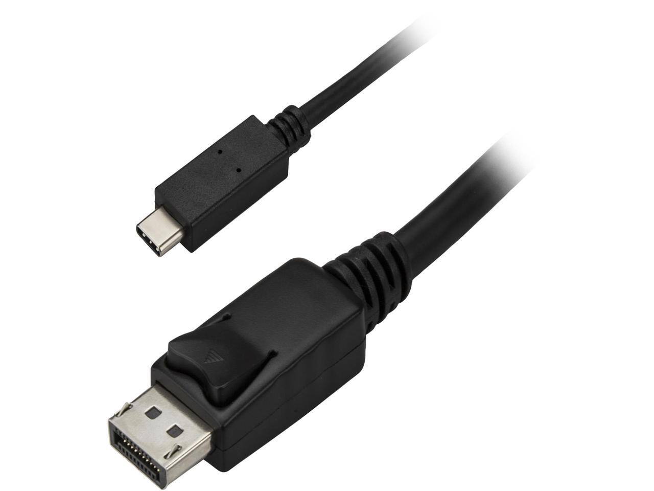 Front. StarTech.com - StarTech.com USB-C to DP Cable, 3.3ft, 4K 60Hz, Black.