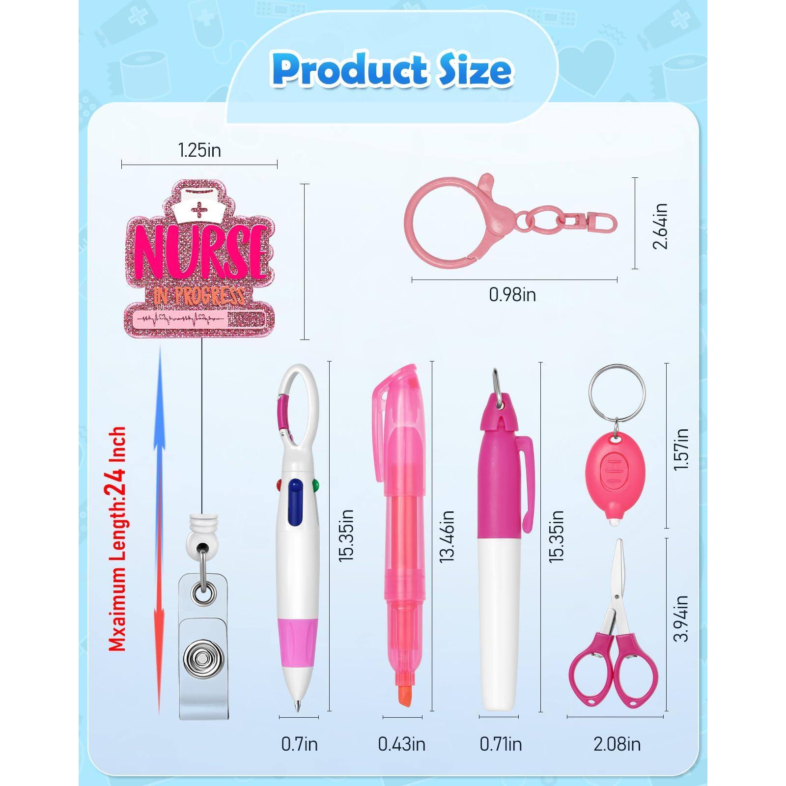 Product Size

1.25in  
NURSE IN PROGRESS  
0.98in  
2.64in  

Maximum Length: 24 Inch  
15.35in  
13.46in  
15.35in  
1.57in  
3.94in  
0.7in  
0.43in  
0.71in  
2.08in