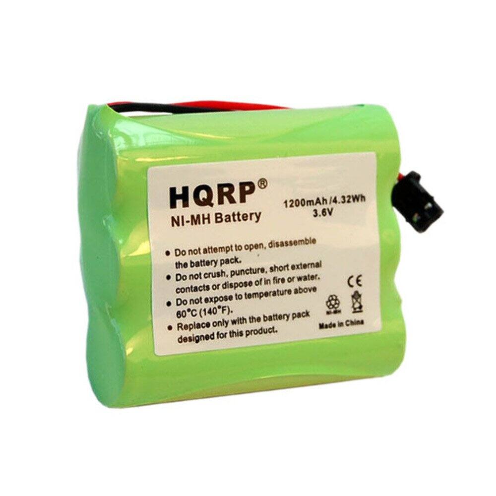 HQRP  
1200mAh/4.32Wh  
3.6V  
NI-MH Battery  

Do not attempt to open, disassemble the battery pack.  
Do not crush, puncture, short external contacts or dispose of in fire or water.  
Do not expose to temperature above 60°C (140°F).  
Replace only with the battery pack designed for this product.  

Made in China