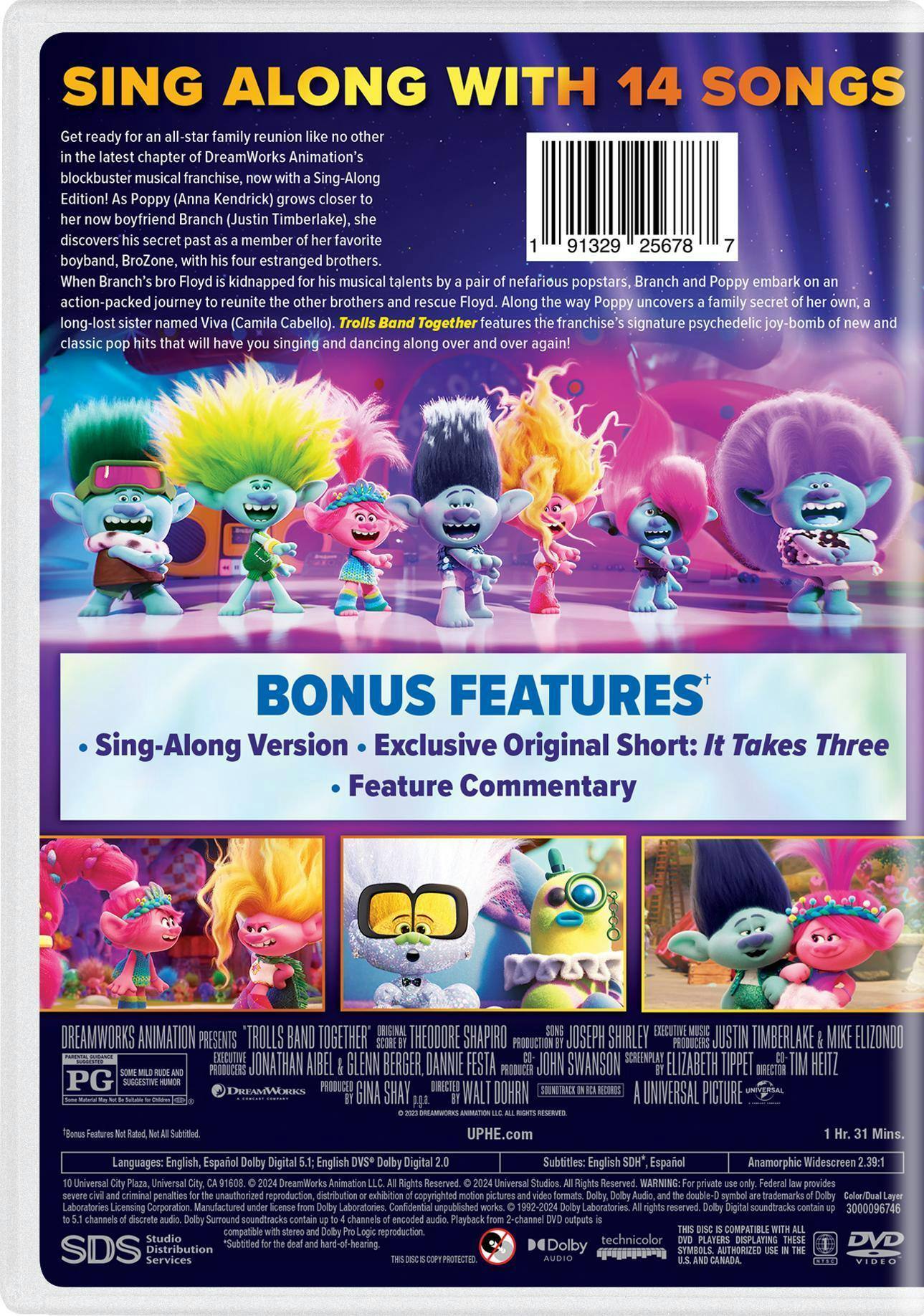 Back. Trolls Band Together [DVD].