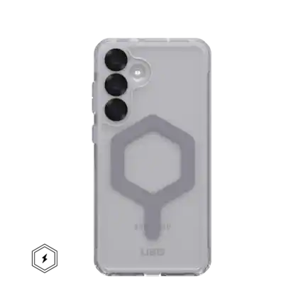 Front. UAG - Plyo Pro Series Case with Magnet for Galaxy S25+ - Ice/Silver.