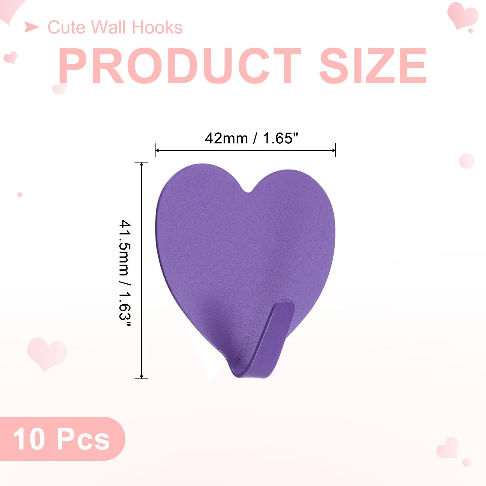 Cute Wall Hooks

PRODUCT SIZE

42mm / 1.65"  
41.5mm / 1.63"  

10 Pcs
