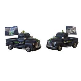Evergreen Enterprises - Seattle Seahawks Hangable 3" Rally Truck Two-Piece Statue Set - Multicolor